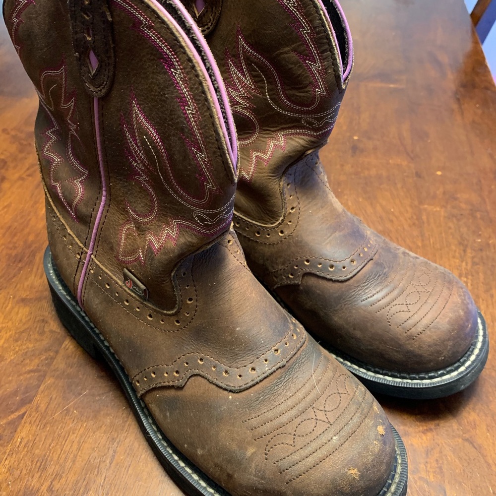 Justin gypsy steel toe work boots